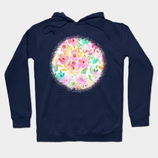 Classy watercolor hand paint floral design Hoodie